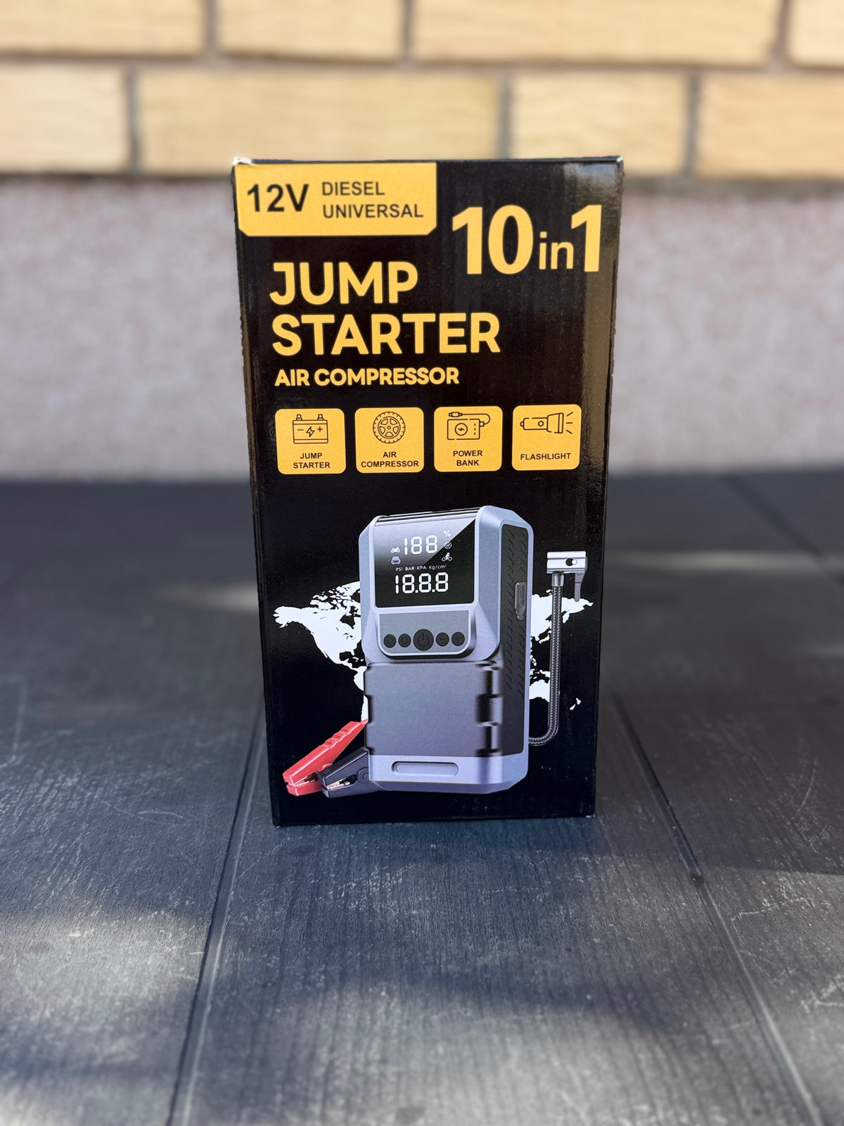 JUMP STARTER + ZRAČNI KOMPRESOR 10u1