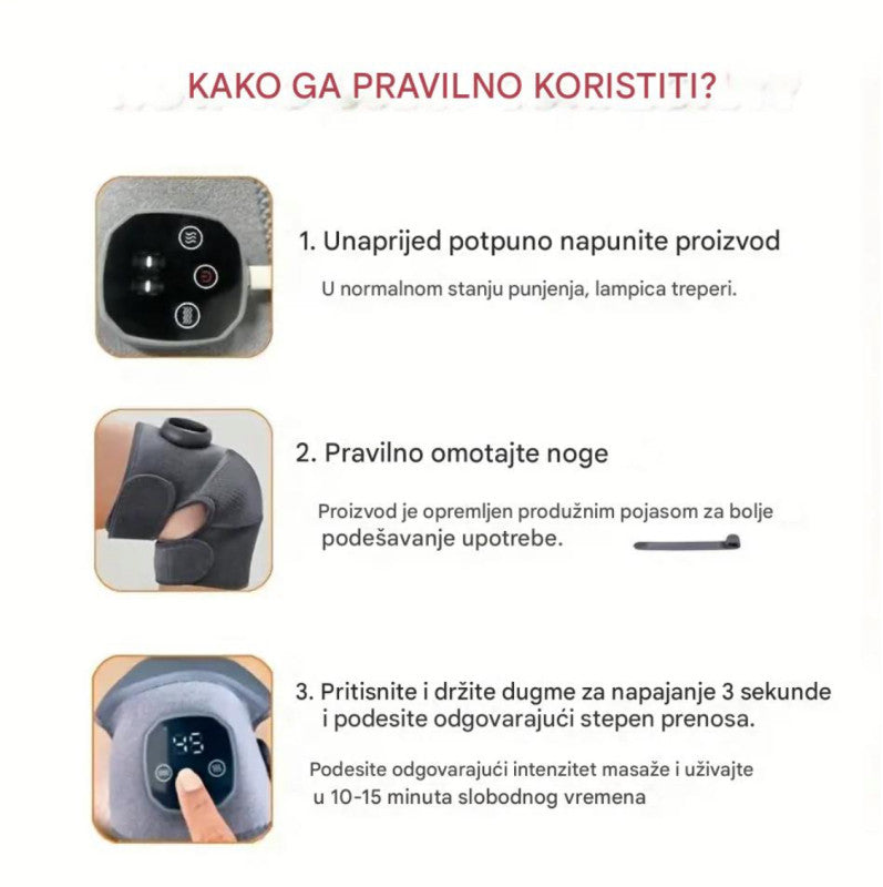 Masažer za koljena i rame sa grijanjem