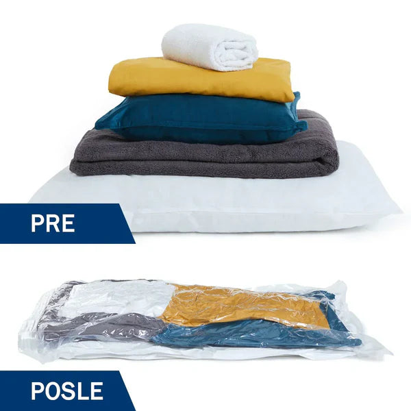 Vakum Kese za Garderobu – 6 Komada + Poklon Pumpa